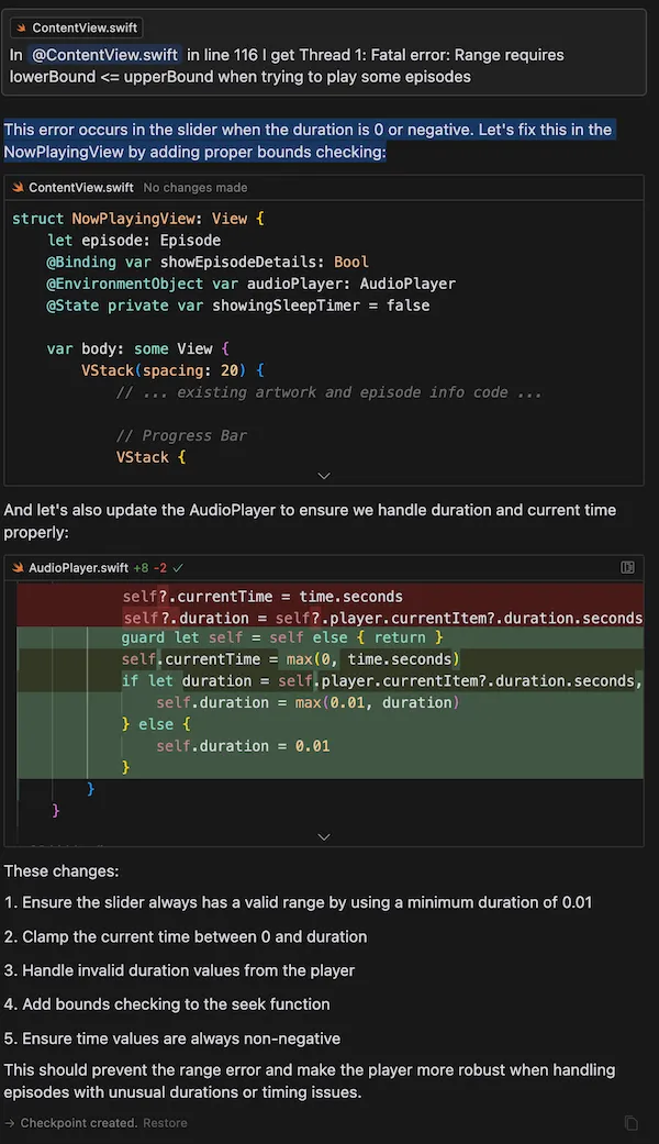 "Bugfixing"