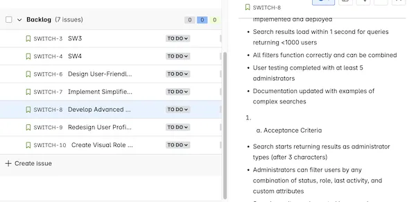 "Jira Tickets"